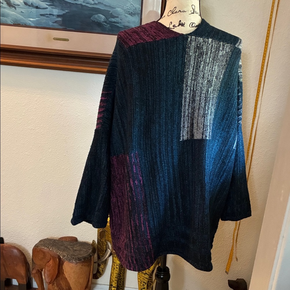 Multicolor Patchwork Women's Cardigan - image 5